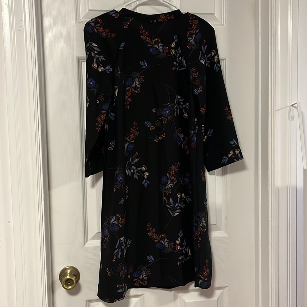 H&M Black Floral Bow Tie Detail Dress - Picture 8 of 8